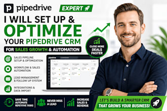 set up pipedrive automation, workflows, and integrations