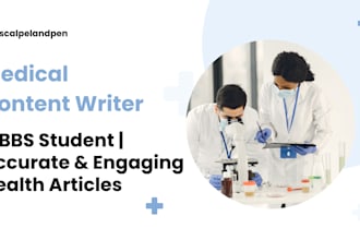 write accurate medical and health articles as an mbbs student