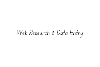 provide data research and entry