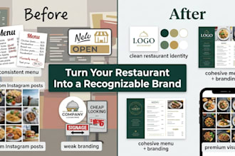 create creative direction and branding for small restaurants