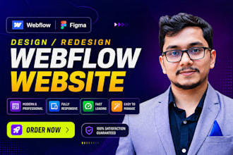 design or develop webflow website, figma to webflow, webflow expert