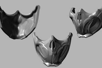 design 3d mask 3d helmet cosplay armor 3d custom  dj mask halloween for 3d print