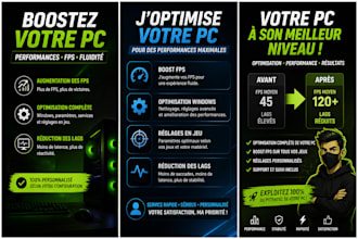 je vais optimiser votre pc gamer et gagner en fps