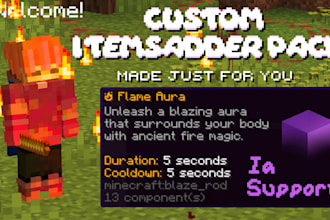 create custom itemsadder packs with textures for your minecraft server