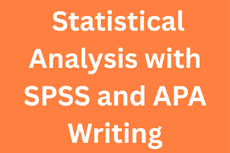 do statistical data analysis using spss with apa writing