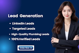 provide targeted b2b linkedin and plumbing leads for business growth