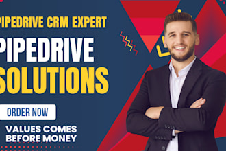 setup pipedrive CRM for b2b consulting and healthcare clinics
