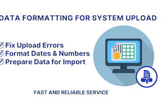 format your excel data for system upload or import