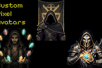create a custom fantasy pixel art avatar for your profile