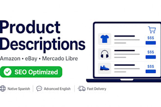 write SEO product descriptions for amazon and ebay