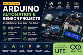 develop arduino automation projects with sensors