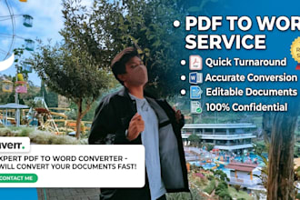 manually convert PDF to word with high accuracy