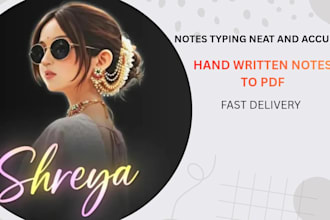 typing and hand written notes to clean and well pdf