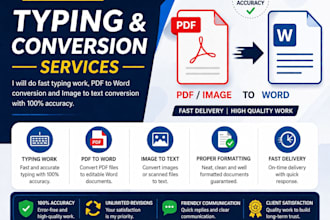 do fast typing work, PDF to world and image to text conversion