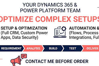 setup customize and automate dynamics 365 crm and power platform
