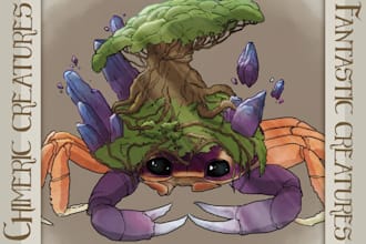draw professionnal art of fantastic creatures