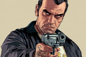draw game or gta cartoon style artwork from your photos