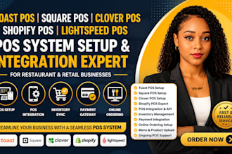 shopify pos toast pos square pos clover pos setup integration expert uber eat ai