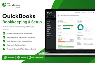 handle quickbooks bookkeeping and quickbooks setup
