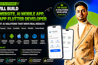 build ai website, ai mobile app, ai app flutter developer