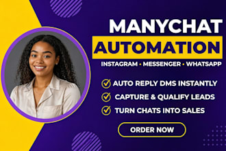 setup manychat chatbot dm automation and lead generation funnel