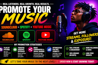 do soundcloud music spotify music youtube music promotion