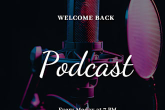 make professional podcast cover art or podcast logo design