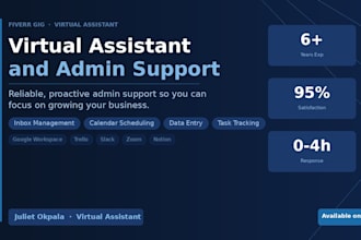 virtual assistant and admin support