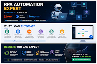 build rpa bots using uipath, power automate and blue prism