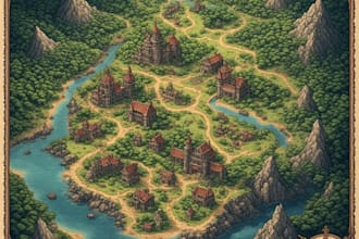 design a professional board game map or tabletop game board