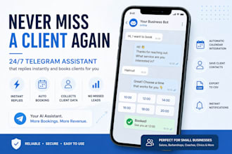 build a telegram booking bot for your business