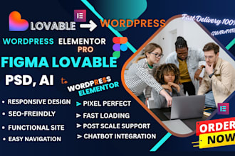 covert figma to wordpress PSD ai lovable to wordpress figma lovable to elementor