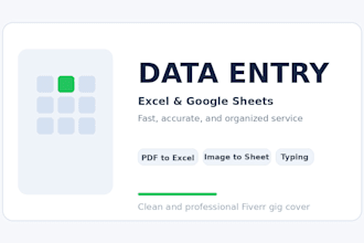 do accurate data entry in excel or google sheets