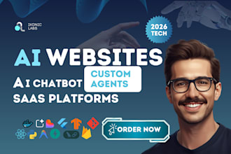 do full stack ai website, ai saas website, and ai agents dev