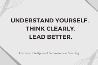 help you develop emotional intelligence and self awareness through coaching
