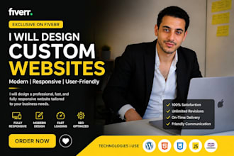 develop a custom responsive website with clean code