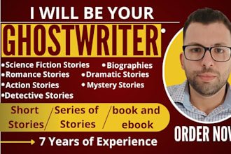 be your professional fiction ghostwriter