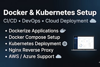 containerize your application using docker and kubernetes