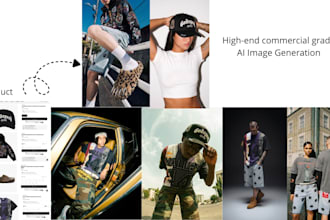 create commercial quality ai product photography, ai model photoshoot