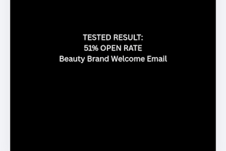 write klaviyo welcome email sequence for beauty brands