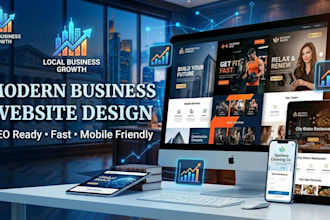 design a website for local businesses and contractors
