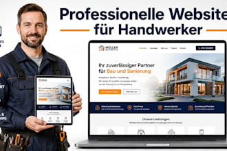 professionelle firmenwebsite fur handwerker und lokale geschafte