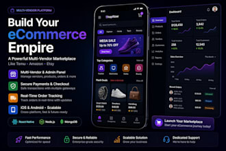 build ecommerce app, online marketplace app, multi vendor ecommerce like temu