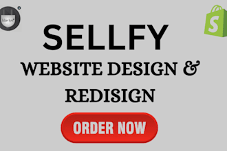 do sellfy website design and redesign sellfy store