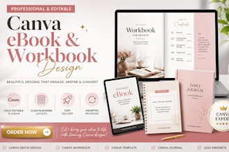 redesign format canva ebook design canva template canva workbook canva journal