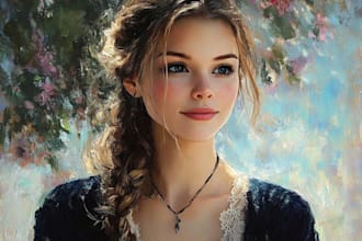 paint an oil replica of any painting with free shipping