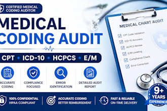do accurate medical coding audit cpt icd 10 hcpcs em review