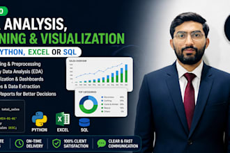 do excel data cleaning, data analysis , predictive modeling in python