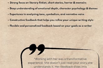 beta read your manuscript