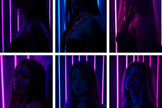 create dark aesthetic neon girl wallpapers for your phone